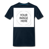 Custom Image Men's Premium T-Shirt - deep navy