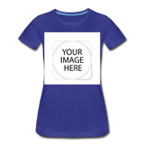 Custom Image Women’s Premium T-Shirt - royal blue