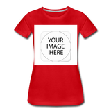 Custom Image Women’s Premium T-Shirt - red