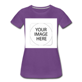 Custom Image Women’s Premium T-Shirt - purple