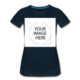Custom Image Women’s Premium T-Shirt - deep navy