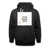 Custom Image Shawl Collar Hoodie - black
