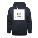Custom Image Shawl Collar Hoodie - navy