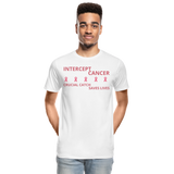 Cancer Awareness Men’s Premium Organic T-Shirt - white