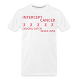 Cancer Awareness Men’s Premium Organic T-Shirt - white