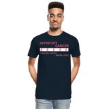Cancer Awareness Men’s Premium Organic T-Shirt - deep navy