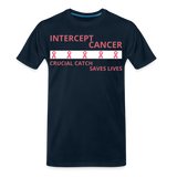 Cancer Awareness Men’s Premium Organic T-Shirt - deep navy